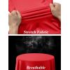 imageTACVASEN Womens UV Protection Shirts Quarter Zip Pullover Womens UPF 50 Long Sleeve Shirts Golf Shirts Workout TopsTomato Red