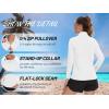 imageTACVASEN Womens UV Protection Shirts Quarter Zip Pullover Womens UPF 50 Long Sleeve Shirts Golf Shirts Workout TopsWhite