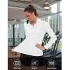 imageTACVASEN Womens UV Protection Shirts Quarter Zip Pullover Womens UPF 50 Long Sleeve Shirts Golf Shirts Workout TopsWhite