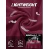 imageTACVASEN Womens UV Protection Shirts Quarter Zip Pullover Womens UPF 50 Long Sleeve Shirts Golf Shirts Workout TopsWine Red