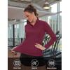 imageTACVASEN Womens UV Protection Shirts Quarter Zip Pullover Womens UPF 50 Long Sleeve Shirts Golf Shirts Workout TopsWine Red