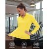 imageTACVASEN Womens UV Protection Shirts Quarter Zip Pullover Womens UPF 50 Long Sleeve Shirts Golf Shirts Workout TopsYellow