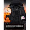 imageTACVASEN Womens Winter Jacket Waterproof Ski Jacket Hooded Fleece Lined Warm Snow Coat Mountain Windproof Rain WindbreakerBlack