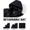 imageTACVASEN Womens Winter Jacket Waterproof Ski Jacket Hooded Fleece Lined Warm Snow Coat Mountain Windproof Rain WindbreakerBlack