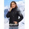 imageTACVASEN Womens Winter Jacket Waterproof Ski Jacket Hooded Fleece Lined Warm Snow Coat Mountain Windproof Rain WindbreakerBlack