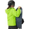 imageTACVASEN Womens Winter Jacket Waterproof Ski Jacket Hooded Fleece Lined Warm Snow Coat Mountain Windproof Rain WindbreakerFluorescent Green