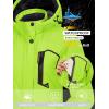 imageTACVASEN Womens Winter Jacket Waterproof Ski Jacket Hooded Fleece Lined Warm Snow Coat Mountain Windproof Rain WindbreakerFluorescent Green