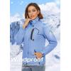 imageTACVASEN Womens Winter Jacket Waterproof Ski Jacket Hooded Fleece Lined Warm Snow Coat Mountain Windproof Rain WindbreakerLight Blue