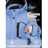 imageTACVASEN Womens Winter Jacket Waterproof Ski Jacket Hooded Fleece Lined Warm Snow Coat Mountain Windproof Rain WindbreakerLight Blue