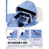 imageTACVASEN Womens Winter Jacket Waterproof Ski Jacket Hooded Fleece Lined Warm Snow Coat Mountain Windproof Rain WindbreakerLight Blue