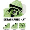 imageTACVASEN Womens Winter Jacket Waterproof Ski Jacket Hooded Fleece Lined Warm Snow Coat Mountain Windproof Rain WindbreakerLight Green