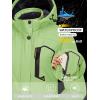 imageTACVASEN Womens Winter Jacket Waterproof Ski Jacket Hooded Fleece Lined Warm Snow Coat Mountain Windproof Rain WindbreakerLight Green