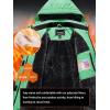 imageTACVASEN Womens Winter Jacket Waterproof Ski Jacket Hooded Fleece Lined Warm Snow Coat Mountain Windproof Rain WindbreakerMint Green