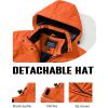 imageTACVASEN Womens Winter Jacket Waterproof Ski Jacket Hooded Fleece Lined Warm Snow Coat Mountain Windproof Rain WindbreakerOrange