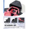 imageTACVASEN Womens Winter Jacket Waterproof Ski Jacket Hooded Fleece Lined Warm Snow Coat Mountain Windproof Rain WindbreakerPink Grey