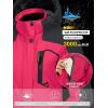 imageTACVASEN Womens Winter Jacket Waterproof Ski Jacket Hooded Fleece Lined Warm Snow Coat Mountain Windproof Rain WindbreakerRose Grey