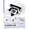 imageTACVASEN Womens Winter Jacket Waterproof Ski Jacket Hooded Fleece Lined Warm Snow Coat Mountain Windproof Rain WindbreakerWhite