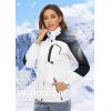 imageTACVASEN Womens Winter Jacket Waterproof Ski Jacket Hooded Fleece Lined Warm Snow Coat Mountain Windproof Rain WindbreakerWhite Black