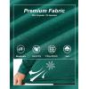 imageTACVASEN Mens Quarter Zip Up Pullover Long Sleeve Sweatshirt 14 Zip Golf Shirt Winter Fleece Lined Thermal PulloverEmerald Green