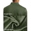 imageTACVASEN Mens Quarter Zip Up Pullover Long Sleeve Sweatshirt 14 Zip Golf Shirt Winter Fleece Lined Thermal PulloverGreen