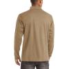 imageTACVASEN Mens Quarter Zip Up Pullover Long Sleeve Sweatshirt 14 Zip Golf Shirt Winter Fleece Lined Thermal PulloverKhaki