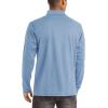 imageTACVASEN Mens Quarter Zip Up Pullover Long Sleeve Sweatshirt 14 Zip Golf Shirt Winter Fleece Lined Thermal PulloverLight Blue