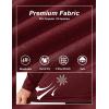 imageTACVASEN Mens Quarter Zip Up Pullover Long Sleeve Sweatshirt 14 Zip Golf Shirt Winter Fleece Lined Thermal PulloverWine Red