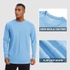 imageTACVASEN Mens Sun Shirt UPF 50 Long Sleeve UV Protection Lightweight Rash Guard Swim Shirt Quick Dry Fishing TShirtBlue