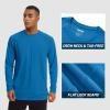 imageTACVASEN Mens Sun Shirt UPF 50 Long Sleeve UV Protection Lightweight Rash Guard Swim Shirt Quick Dry Fishing TShirtBlue Green