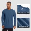 imageTACVASEN Mens Sun Shirt UPF 50 Long Sleeve UV Protection Lightweight Rash Guard Swim Shirt Quick Dry Fishing TShirtBlue Grey