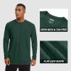 imageTACVASEN Mens Sun Shirt UPF 50 Long Sleeve UV Protection Lightweight Rash Guard Swim Shirt Quick Dry Fishing TShirtDark Green