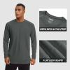 imageTACVASEN Mens Sun Shirt UPF 50 Long Sleeve UV Protection Lightweight Rash Guard Swim Shirt Quick Dry Fishing TShirtDark Grey