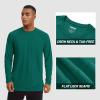 imageTACVASEN Mens Sun Shirt UPF 50 Long Sleeve UV Protection Lightweight Rash Guard Swim Shirt Quick Dry Fishing TShirtEmerald Green