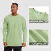 imageTACVASEN Mens Sun Shirt UPF 50 Long Sleeve UV Protection Lightweight Rash Guard Swim Shirt Quick Dry Fishing TShirtLight Green