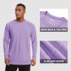 imageTACVASEN Mens Sun Shirt UPF 50 Long Sleeve UV Protection Lightweight Rash Guard Swim Shirt Quick Dry Fishing TShirtLight Purple
