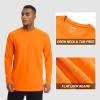 imageTACVASEN Mens Sun Shirt UPF 50 Long Sleeve UV Protection Lightweight Rash Guard Swim Shirt Quick Dry Fishing TShirtOrange