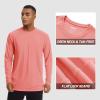 imageTACVASEN Mens Sun Shirt UPF 50 Long Sleeve UV Protection Lightweight Rash Guard Swim Shirt Quick Dry Fishing TShirtWatermelon Red