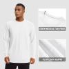 imageTACVASEN Mens Sun Shirt UPF 50 Long Sleeve UV Protection Lightweight Rash Guard Swim Shirt Quick Dry Fishing TShirtWhite
