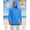 imageTACVASEN Mens UPF 50 Hoodie Shirt Rash Guard SPF UV Shirt Long Sleeve Lightweight Sun Shirt Fishing Hiking Swim ShirtAzure