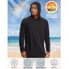 imageTACVASEN Mens UPF 50 Hoodie Shirt Rash Guard SPF UV Shirt Long Sleeve Lightweight Sun Shirt Fishing Hiking Swim ShirtBlack