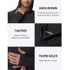 imageTACVASEN Mens UPF 50 Hoodie Shirt Rash Guard SPF UV Shirt Long Sleeve Lightweight Sun Shirt Fishing Hiking Swim ShirtBlack