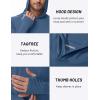 imageTACVASEN Mens UPF 50 Hoodie Shirt Rash Guard SPF UV Shirt Long Sleeve Lightweight Sun Shirt Fishing Hiking Swim ShirtBlue Grey