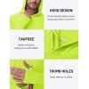 imageTACVASEN Mens UPF 50 Hoodie Shirt Rash Guard SPF UV Shirt Long Sleeve Lightweight Sun Shirt Fishing Hiking Swim ShirtBright Green