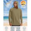imageTACVASEN Mens UPF 50 Hoodie Shirt Rash Guard SPF UV Shirt Long Sleeve Lightweight Sun Shirt Fishing Hiking Swim ShirtDull Cyan