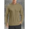 imageTACVASEN Mens UPF 50 Hoodie Shirt Rash Guard SPF UV Shirt Long Sleeve Lightweight Sun Shirt Fishing Hiking Swim ShirtDull Cyan