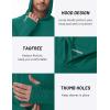 imageTACVASEN Mens UPF 50 Hoodie Shirt Rash Guard SPF UV Shirt Long Sleeve Lightweight Sun Shirt Fishing Hiking Swim ShirtEmerald Green
