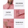 imageTACVASEN Mens UPF 50 Hoodie Shirt Rash Guard SPF UV Shirt Long Sleeve Lightweight Sun Shirt Fishing Hiking Swim ShirtGrey Pink