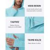 imageTACVASEN Mens UPF 50 Hoodie Shirt Rash Guard SPF UV Shirt Long Sleeve Lightweight Sun Shirt Fishing Hiking Swim ShirtLake Blue