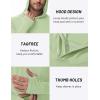 imageTACVASEN Mens UPF 50 Hoodie Shirt Rash Guard SPF UV Shirt Long Sleeve Lightweight Sun Shirt Fishing Hiking Swim ShirtLight Green