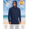 imageTACVASEN Mens UPF 50 Hoodie Shirt Rash Guard SPF UV Shirt Long Sleeve Lightweight Sun Shirt Fishing Hiking Swim ShirtNavy